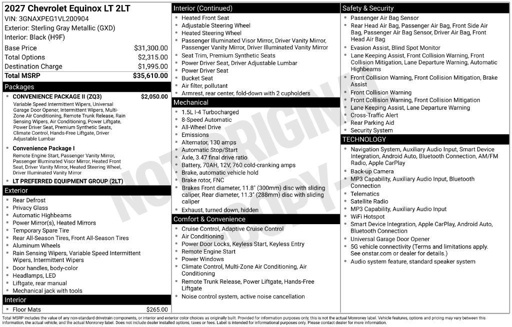 2027 Chevrolet Equinox LT