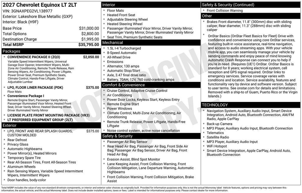 2027 Chevrolet Equinox LT