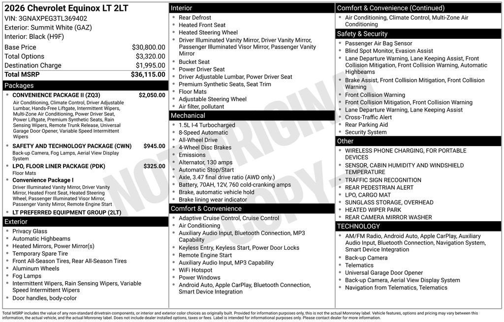 2026 Chevrolet Equinox LT