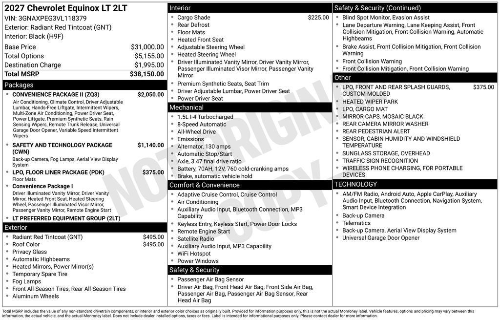 2027 Chevrolet Equinox LT