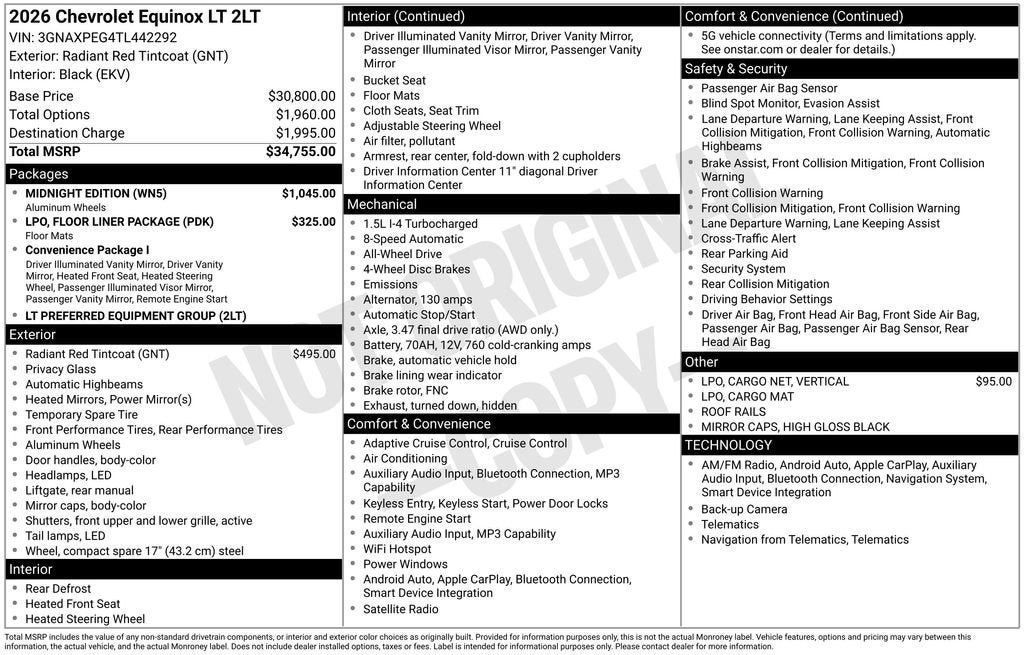 2026 Chevrolet Equinox LT