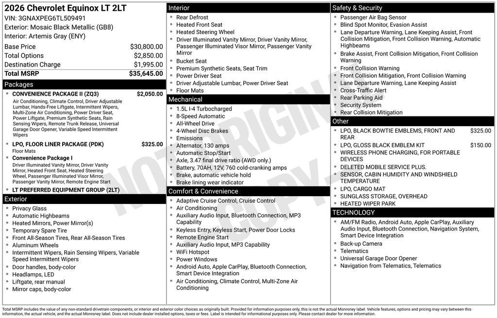 2026 Chevrolet Equinox LT