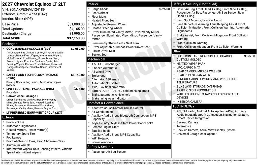 2027 Chevrolet Equinox LT