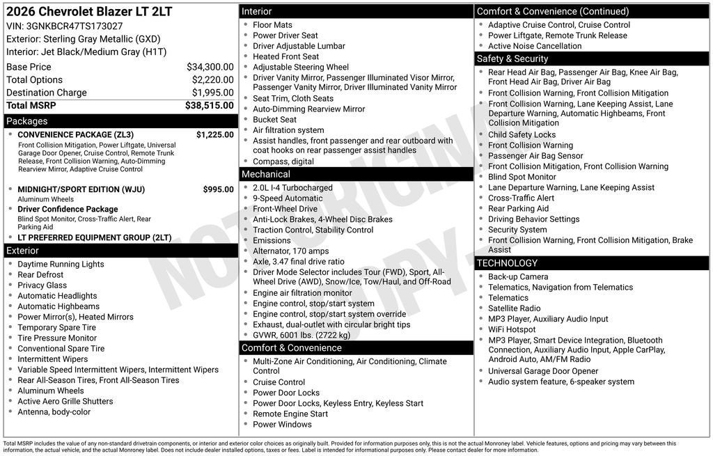 2026 Chevrolet Blazer 2LT
