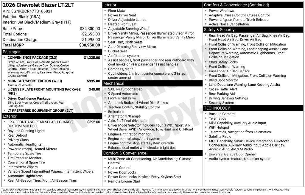 2026 Chevrolet Blazer 2LT