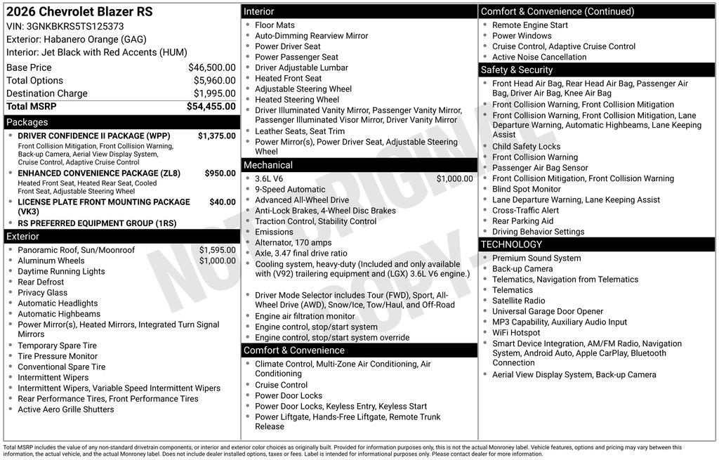 2026 Chevrolet Blazer RS