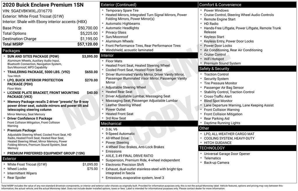 2020 Buick Enclave Premium