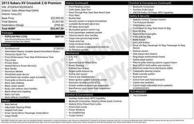 2013 Subaru XV Crosstrek Premium