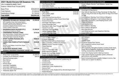2021 Buick Encore GX Essence
