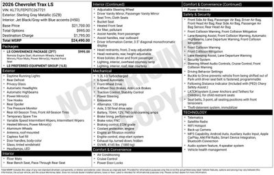 2026 Chevrolet Trax LS