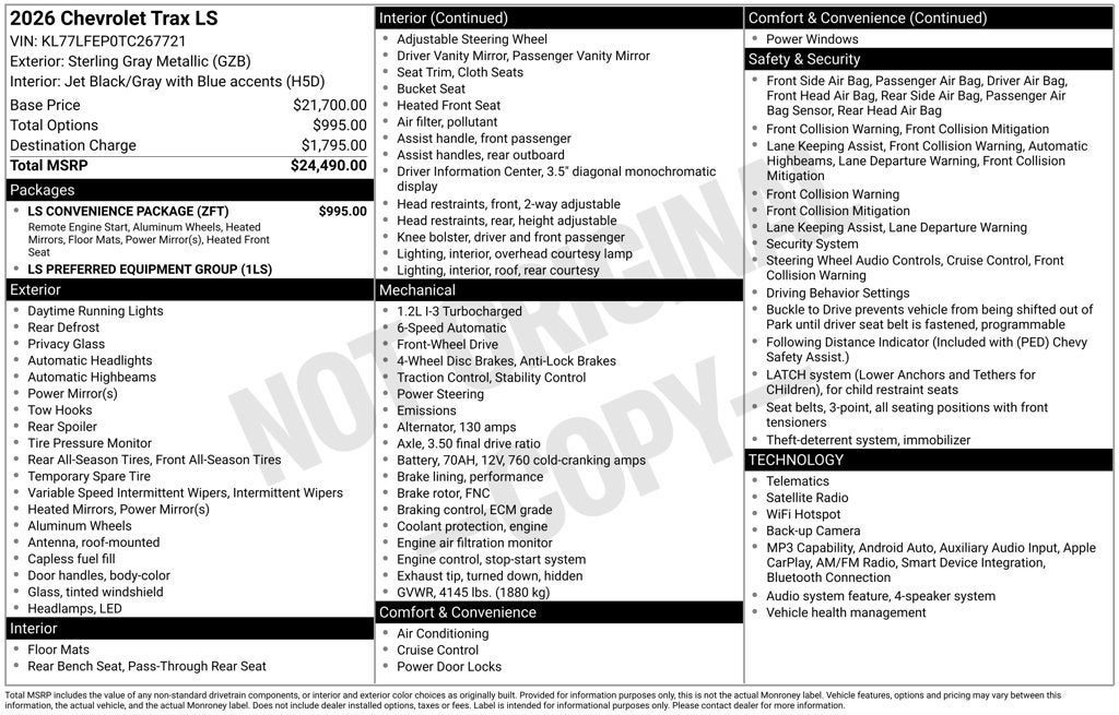 2026 Chevrolet Trax LS