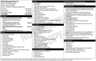 2026 Chevrolet Trax LT