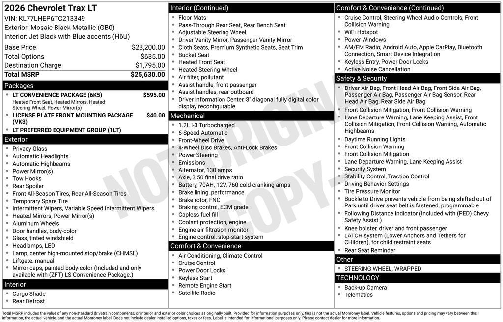 2026 Chevrolet Trax LT
