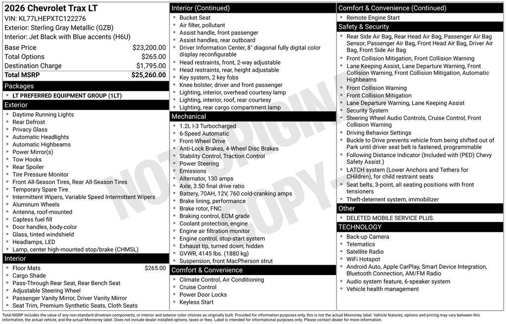 2026 Chevrolet Trax LT