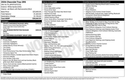 2026 Chevrolet Trax 2RS