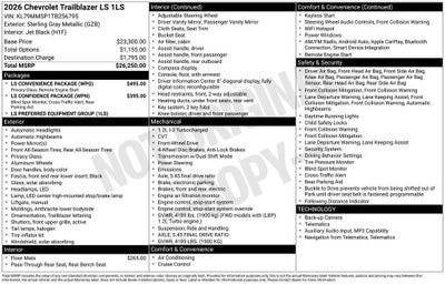 2026 Chevrolet Trailblazer LS