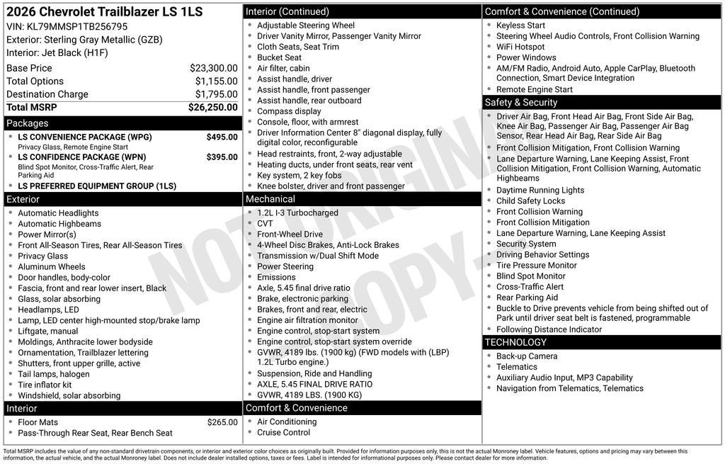 2026 Chevrolet Trailblazer LS