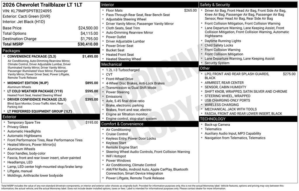 2026 Chevrolet Trailblazer LT