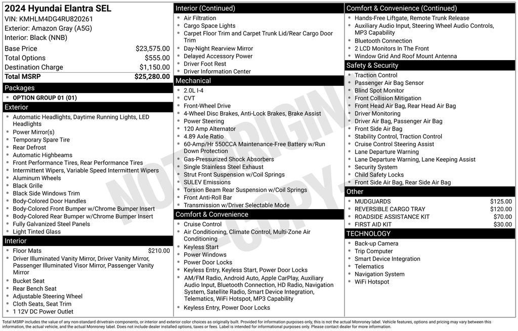 2024 Hyundai Elantra SEL
