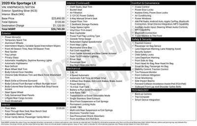 2020 Kia Sportage LX